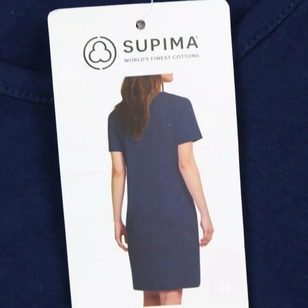 Lands' End Cotton Navy Sleep Shirt / House Dress
